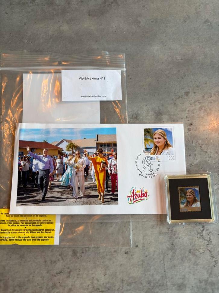 Edelcollecties WA & Maxima 411 - Amalia Zilveren Postzegel, Postzegels en Munten, Postzegels | Nederlandse Antillen en Aruba, Postfris