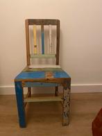 Te koop :Twee stoeren houten stoelen van hardhout., Twee, Zo goed als nieuw, Hout, Ophalen
