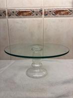 Glazen Taart Plateau 25 cm (2), Antiek en Kunst, Ophalen of Verzenden