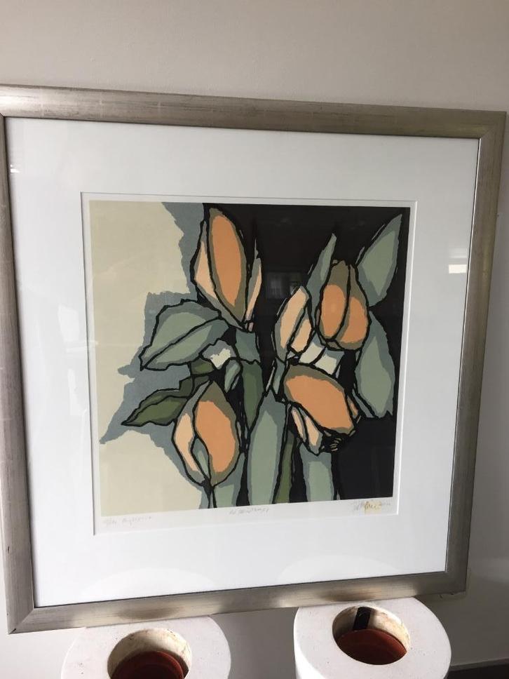 Professioneel ingelijste Fon Klement., Antiek en Kunst, Kunst | Litho's en Zeefdrukken, Ophalen