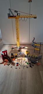 Playmobil bouwplaats incl. hijskraan met afstands, Kinderen en Baby's, Speelgoed | Playmobil, Ophalen, Gebruikt