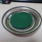 Keltum verzilverde bonbonschaal met groen viltje 13,5cm diam, Verzenden, Zo goed als nieuw, Overige stijlen