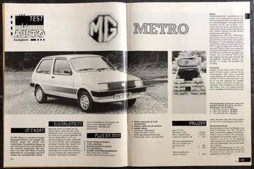 MG Mini Metro testen in Autovisie ea beschikbaar voor biedingen