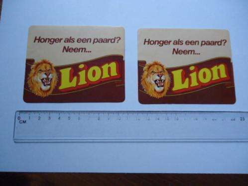 sticker oud LION reep chocola leeuw logo snoep, Verzamelen, Stickers, Zo goed als nieuw, Bedrijf of Vereniging, Verzenden