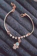 Armband gelukshand, Verzenden, Nieuw, Goud, Met bedels of kralen