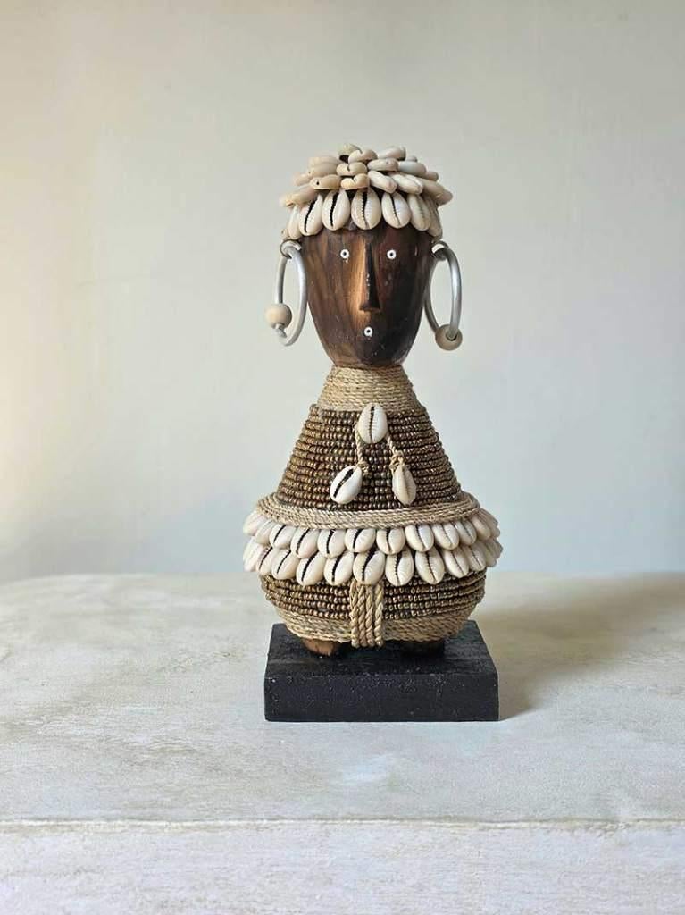 Namji houten beeld brons 1 uit Bali, Ophalen of Verzenden
