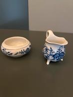 Antiek Porseleinen Meissen Setje met Blauw Bloemmotief, Antiek en Kunst, Verzenden