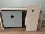 Kinderbureau van steigerhout incl stoel en bak, Ophalen, Gebruikt