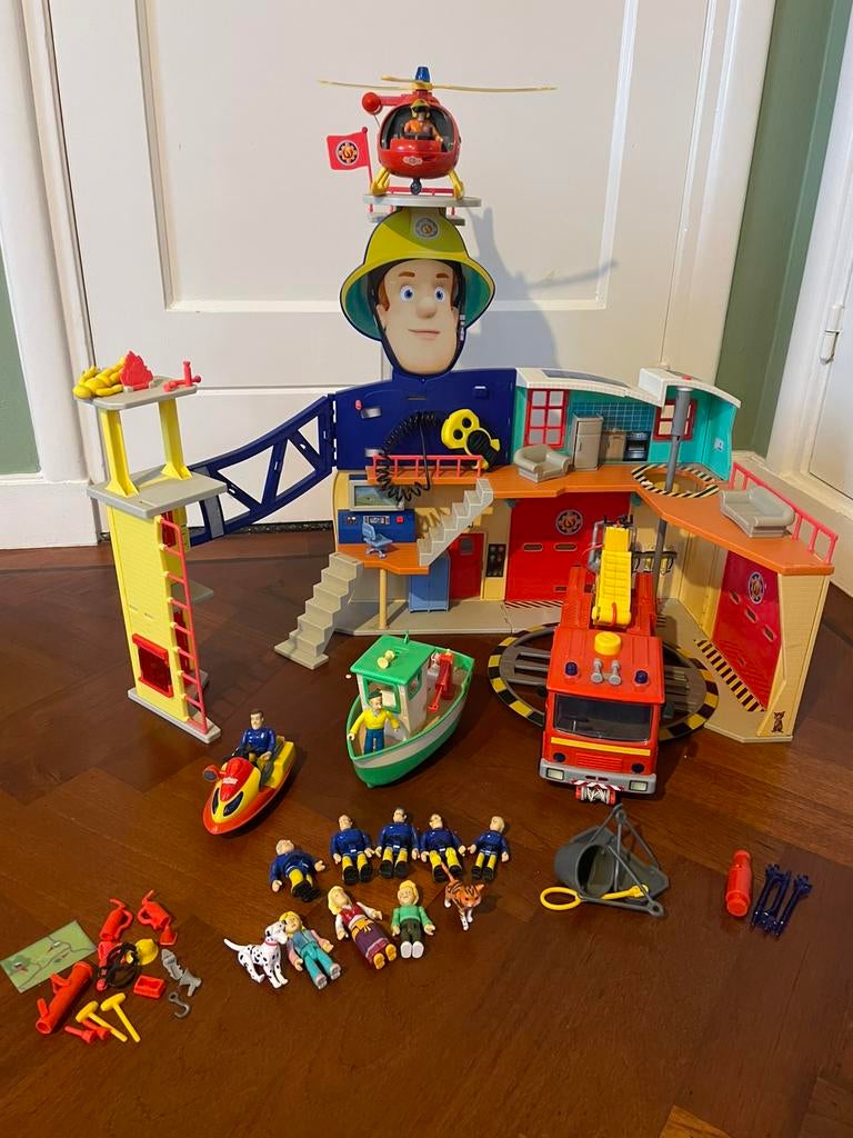 Brandweerman Sam XL Kazerne, Ophalen, Gebruikt