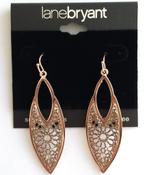 Lane Bryant zilverkleurige druppel hang oorbellen, Overige materialen, Hangers, Nieuw, Ophalen of Verzenden