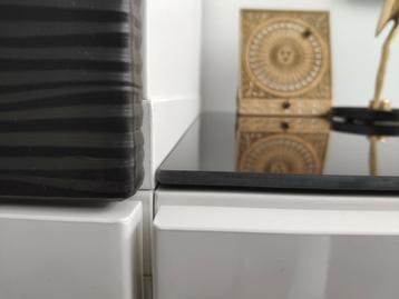 Ikea Besta bovenblad glas zwart 180x40cm zgan - afbeelding 1