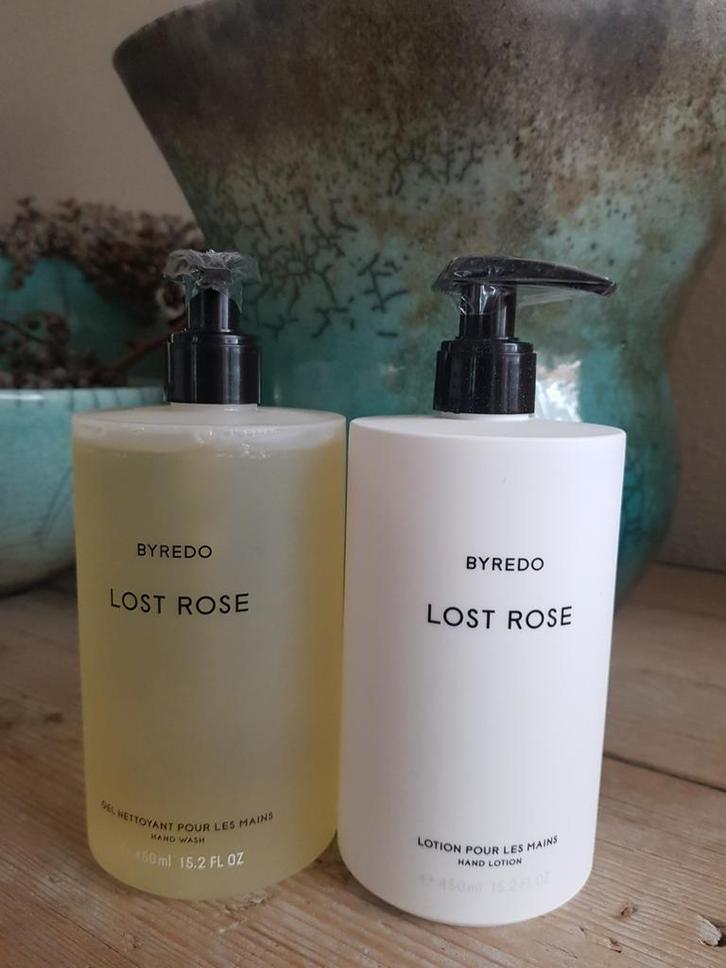 Byredo Lost Rose handzeep 450 ml en handlotion 450 ml, Sieraden, Tassen en Uiterlijk, Uiterlijk | Lichaamsverzorging, Nieuw, Overige typen