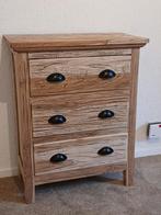 Massief houten kastje, ladekastje, Ophalen, 25 tot 50 cm, Minder dan 100 cm