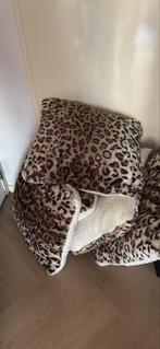 5x Panterprint Kussens, Huis en Inrichting, Ophalen, Zo goed als nieuw, Bruin, Vierkant