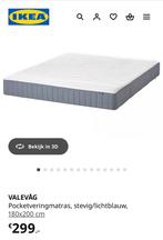 Pocketveringmatras IKEA 180x200cm + topper, Tweepersoons, Ophalen of Verzenden, Zo goed als nieuw, 180 cm