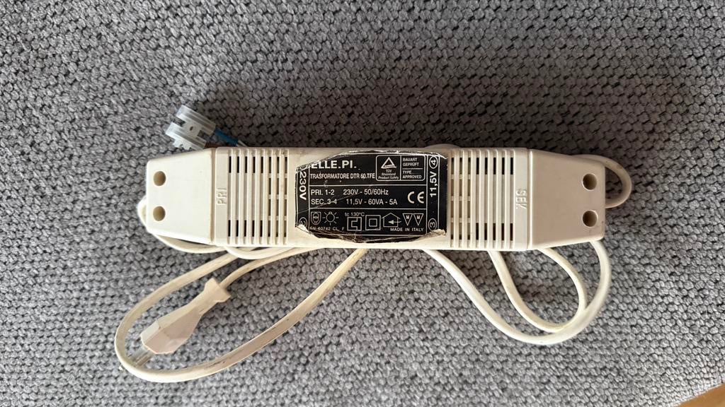 Halogeen trafo ELLE.PI 60VA 11,5V – trafo voor 12V spots, Ophalen of Verzenden, Zo goed als nieuw, Metaal of Aluminium