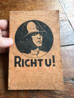 Nederlands mobilisatie handboek ''Richt U'' helm LVA 1939, Verzamelen, Ophalen of Verzenden, Nederland, Helm of Baret