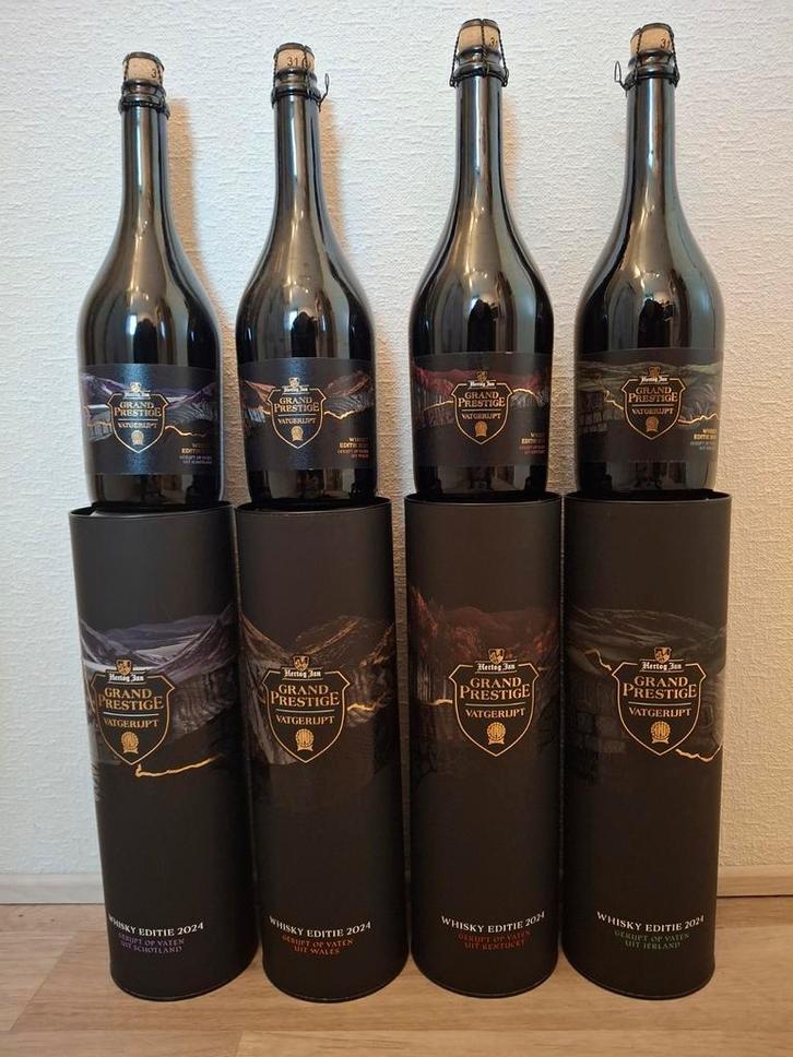 Hertog Jan Grand Prestige Vatgerijpt 2024 Whisky Editie, Verzamelen, Biermerken, Nieuw, Flesje(s), Hertog Jan, Ophalen of Verzenden