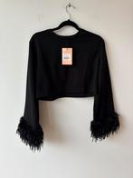 Refined Department Zwarte Trui Top Met Smiley En Veren Nieuw, Zwart, Nieuw, Ophalen of Verzenden, Lange mouw