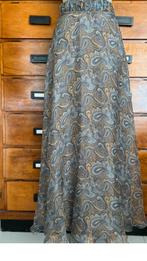 Zijde Rok blauw geeloranje S, Kleding | Dames, Rokken, Blauw, Nieuw, Ophalen of Verzenden, Maat 36 (S)