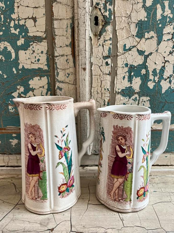 Set brocante Italiaanse kannen, Antiek en Kunst, Curiosa en Brocante, Ophalen of Verzenden