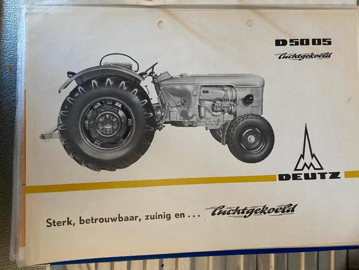 Tractorfolders, Boeken, Catalogussen en Folders, Gelezen, Folder, Ophalen of Verzenden