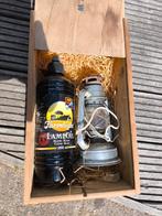Olielamp small met olie in kistje, Ophalen, Zo goed als nieuw