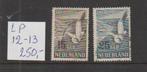 NVPH LP 12-13 gestempeld CW 250,-, Postzegels en Munten, Postzegels | Nederland, Ophalen, Gestempeld