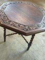 2 x bijzettafel tafel housnijwerk 8 hoekig antiek, Antiek en Kunst, Antiek | Meubels | Tafels, Ophalen