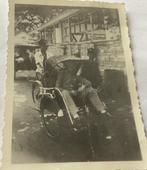 Batavia Ned Indië marinier in de taxi echte foto 6x9 cm, Verzenden, Landmacht, Nederland