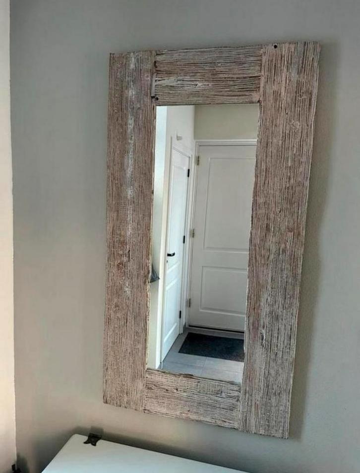 Mooie stoere spiegel van PTMD, Huis en Inrichting, Woonaccessoires | Spiegels, Gebruikt, 75 tot 100 cm, 150 tot 200 cm, Rechthoekig