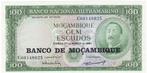 24-1494 Mozambique 100 escudo 1961, Verzenden, Overige landen, Los biljet