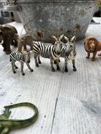 Schleich zebra merrie 2x en veulen, Verzamelen, Dierenverzamelingen, Ophalen of Verzenden, Zo goed als nieuw, Paard, Beeldje of Figuurtje