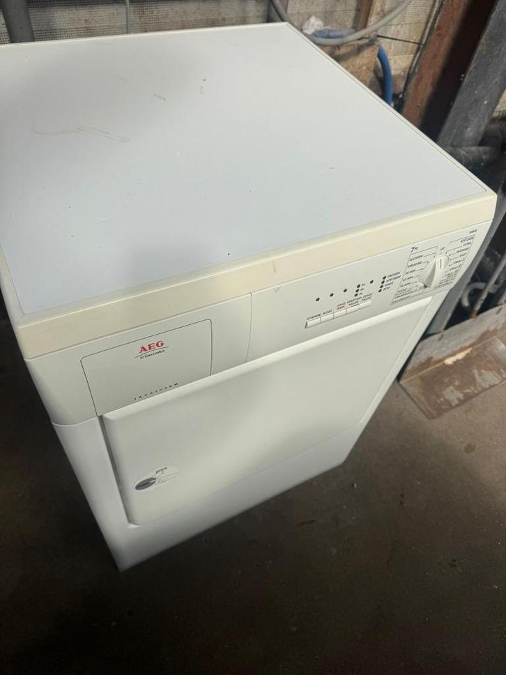 AEG Afvoerdroger schoon garantie bezorging , Witgoed en Apparatuur, Wasdrogers, Zo goed als nieuw, Luchtafvoer, Voorlader, 6 tot 8 kg