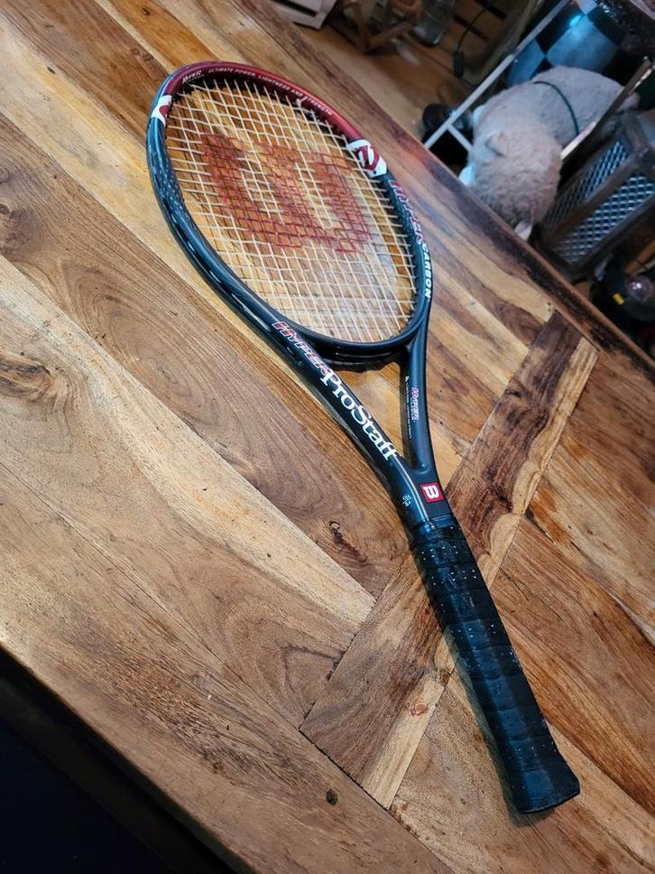 Wilson Hyper ProStaff 5.0 Tennisracket L4 HyperCarbon 290gr, Sport en Fitness, Tennis, Gebruikt, Racket, Wilson, L4, Ophalen of Verzenden