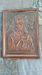 Antiek Koperen Religieus Icoon, Antiek en Kunst, Antiek | Religie, Ophalen of Verzenden