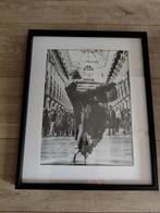 Schilderij met passe partout en ballerina zwart wit., Ophalen