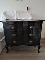 Mooi zwart buikkastje, Huis en Inrichting, Ophalen, 50 tot 100 cm, Zo goed als nieuw, 3 of 4 laden