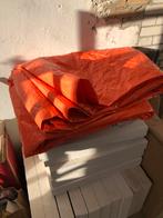 2 x nieuw zeil oranje; 2,6 x 3,5 en 3,6 x 5,7 m, Ophalen of Verzenden, Zo goed als nieuw