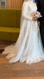 Trouwjurk 36 -38 maat, Ophalen, Zo goed als nieuw, Wit, Trouwjurk