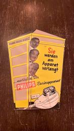 Oud kartonnen reclamebordje van Philips, Verzamelen, Merken en Reclamevoorwerpen, Ophalen of Verzenden, Zo goed als nieuw