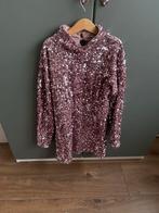 Glitterjurk Maat 140, Ophalen of Verzenden, Zo goed als nieuw, Roze, Boven de knie