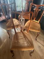 4 Queen Ann Stijl Stoelen, Antiek en Kunst, Ophalen