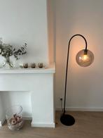 Stijlvolle staande lamp met rookglas bol, Ophalen, Zo goed als nieuw, Glas, 150 tot 200 cm
