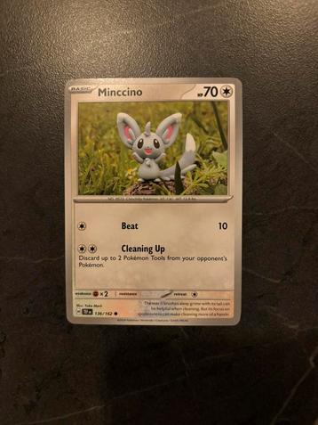 Pokémon Minccino Yuka Morii kaart 136/162 beschikbaar voor biedingen