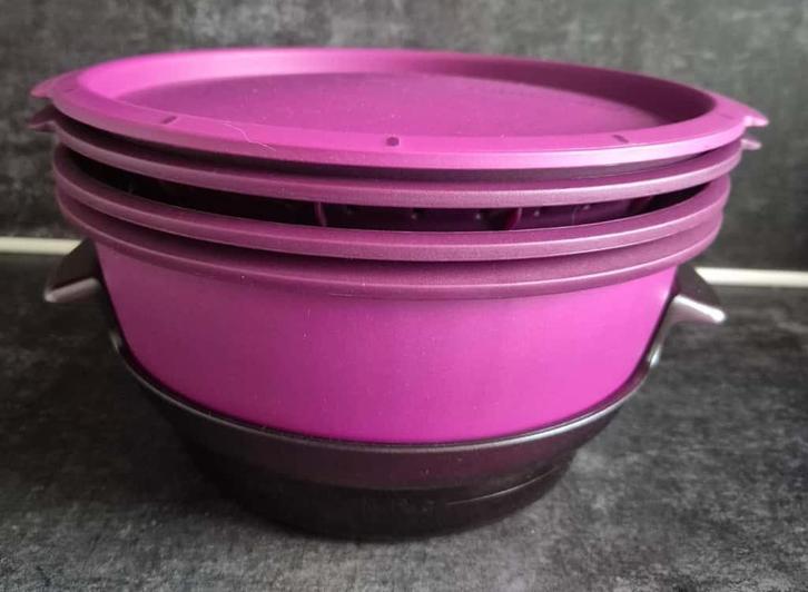 Tupperware MicroGourmet 5-delig Paars NIEUW, Huis en Inrichting, Keuken | Tupperware, Nieuw, Overige typen, Paars, Ophalen of Verzenden
