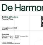 2 tickets nieuwste show Tineke Schouten Harmonie Leeuwarden, Tickets en Kaartjes, Twee personen