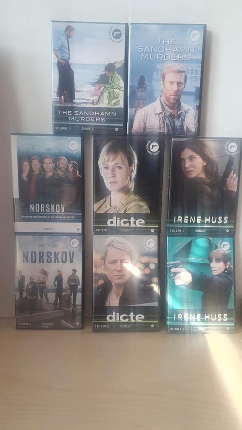 Kleine partij scandinavische series, 8 boxen seizoen 1 + 2, Cd's en Dvd's, Dvd's | Tv en Series, Zo goed als nieuw, Alle leeftijden
