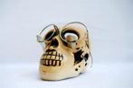 schedel - aardewerk/metaal - asbak, Ophalen
