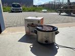 Bestron Slowcooker - 3,5L - Glazen Deksel - Rvs, Ophalen of Verzenden, Zo goed als nieuw, Overige materialen, Overige typen